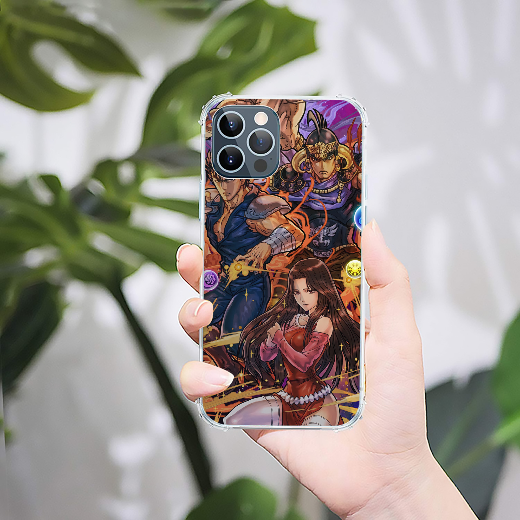 （画像用） 北斗の拳 Fist of the North Star 【iPhone 12シリーズ対応】透明スマホケース（クリアソフトケース）